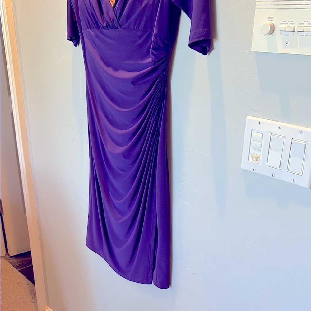 Ralph Lauren Deep Purple Short Sleeve Dress - Picture 4 of 6